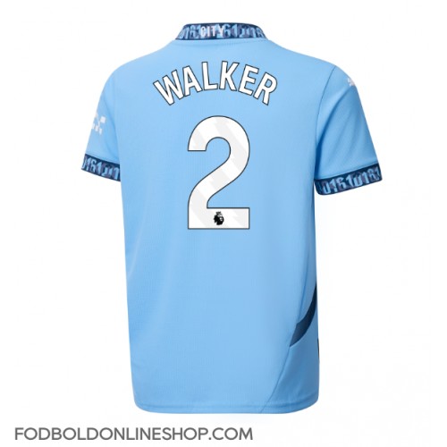 Manchester City Kyle Walker #2 Hjemmebanetrøje 2024-25 Kortærmet